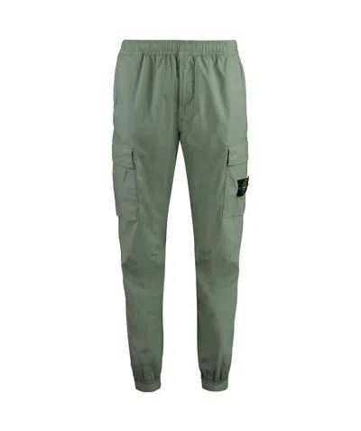 STONE ISLAND STONE ISLAND COMPASS PATCH TAPERED-LEG CARGO PANTS
