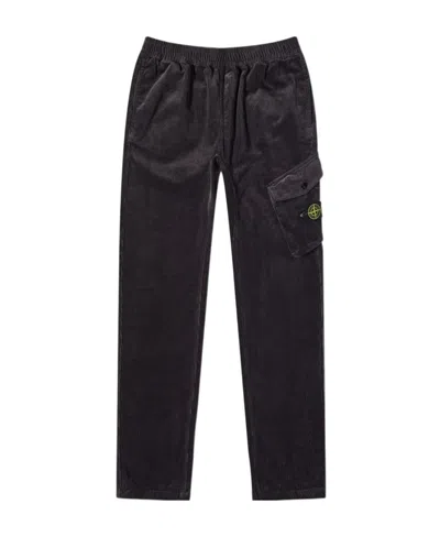 STONE ISLAND ELASTIC WAIST CASUAL PANTS