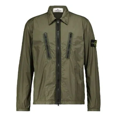 STONE ISLAND STONE ISLAND Garment Dyed Crinkle Reps Jacket 'Olive Green'