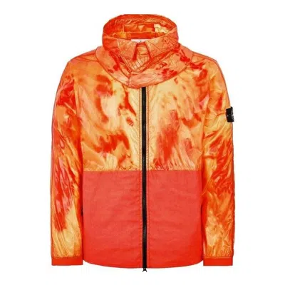 STONE ISLAND STONE ISLAND Heat Reactive Hooded Nylon Jacket 'Orange'