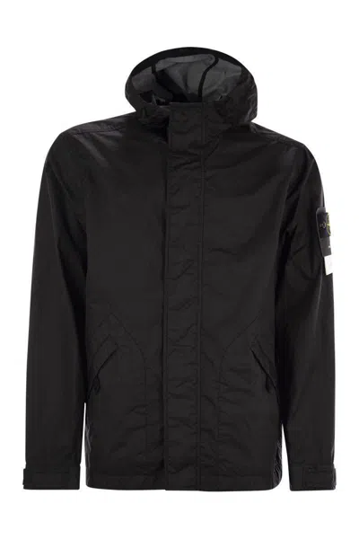 STONE ISLAND STONE ISLAND HOODED, BREATHABLE AND WATERPROOF JACKET