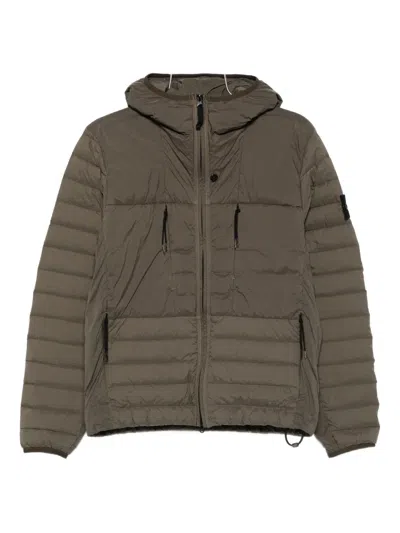 STONE ISLAND HOODED ZIP-FASTENING JACKET