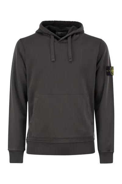 STONE ISLAND STONE ISLAND HOODIE WITH STONE ISLAND BADGE