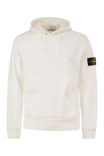 STONE ISLAND STONE ISLAND HOODIE WITH STONE ISLAND BADGE