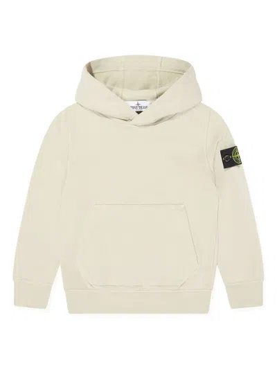 STONE ISLAND JUNIOR COMPASS-MOTIF HOODIE