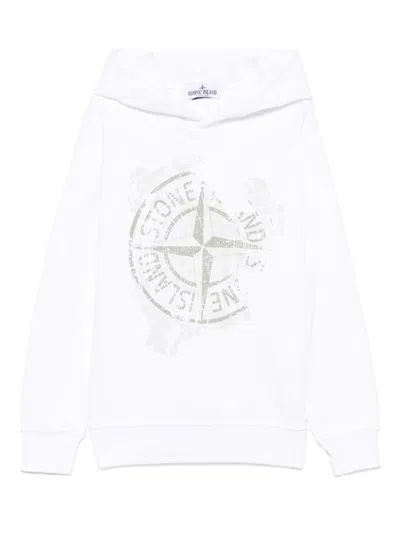 STONE ISLAND COMPASS-MOTIF HOODIE