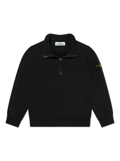 STONE ISLAND JUNIOR COMPASS-MOTIF POLO SHIRT