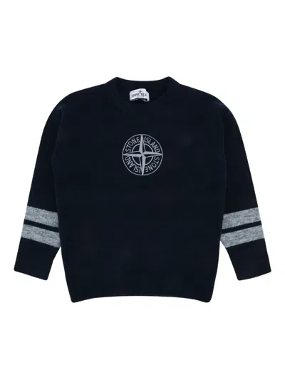STONE ISLAND COMPASS-MOTIF SWEATER