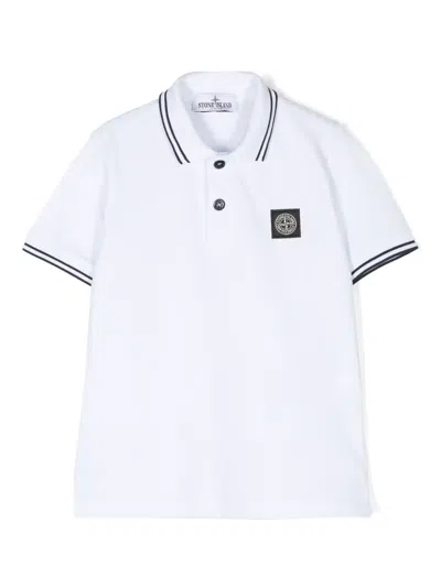 STONE ISLAND COMPASS-PATCH PIQUÉ POLO SHIRT