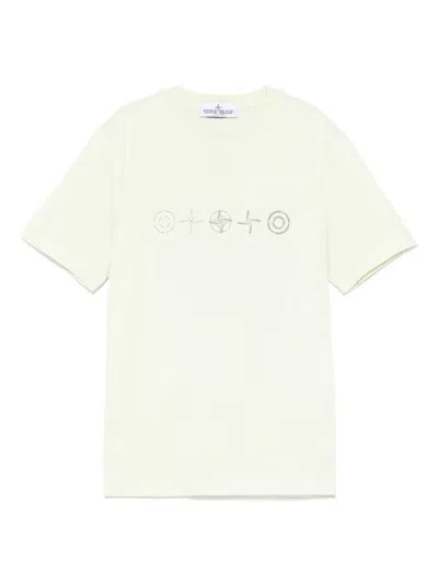 STONE ISLAND COMPASS-PRINT T-SHIRT