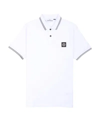 STONE ISLAND POLO SHIRT WITH LAPEL SHORT SLEEVE