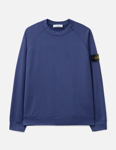 STONE ISLAND LIGHT COTTON FLEECE SWEATSHIRT