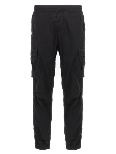 STONE ISLAND STONE ISLAND LOGO PATCH CARGO PANTS