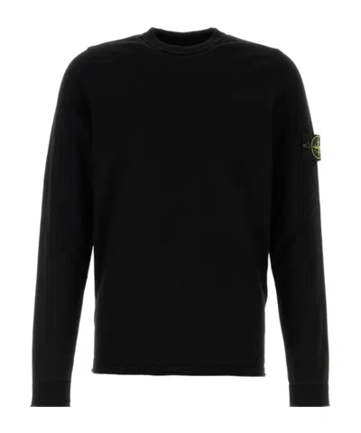 STONE ISLAND STONE ISLAND LOGO-PATCH CREWNECK JUMPER