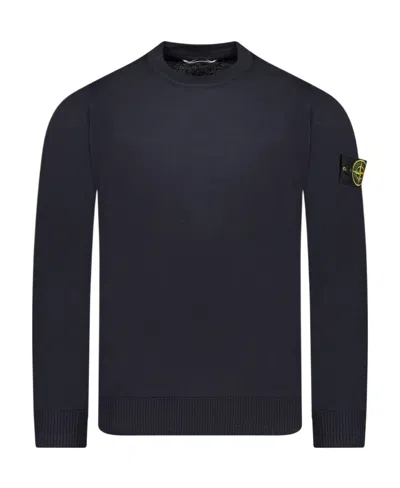 STONE ISLAND STONE ISLAND LOGO PATCH CREWNECK JUMPER
