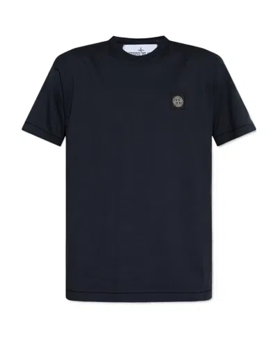 STONE ISLAND STONE ISLAND LOGO PATCH CREWNECK T-SHIRT