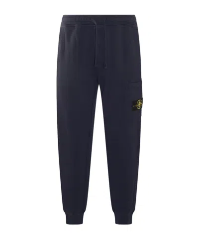 STONE ISLAND STONE ISLAND LOGO PATCH DRAWSTRING SWEATPANTS