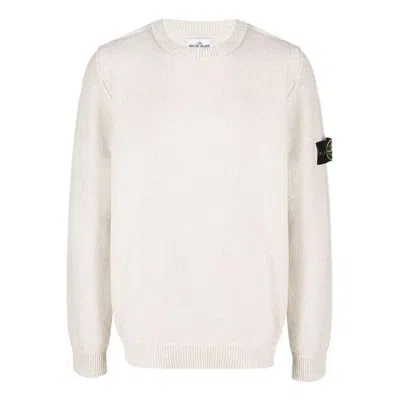 STONE ISLAND STONE ISLAND Logo Patch Knit Sweater 'Off-white'