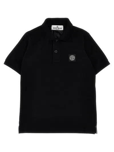 STONE ISLAND LOGO PATCH POLO SHIRT