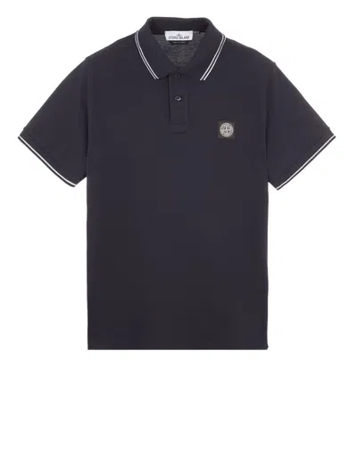 STONE ISLAND STONE ISLAND LOGO PATCH SHORT-SLEEVED POLO SHIRT