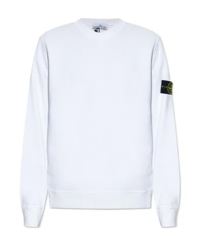 STONE ISLAND STONE ISLAND LOGO PATCH CREWNECK SWEATSHIRT