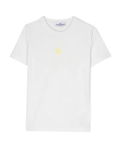STONE ISLAND LOGO-PRINT COTTON T-SHIRT