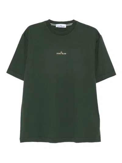 STONE ISLAND LOGO-PRINT T-SHIRT