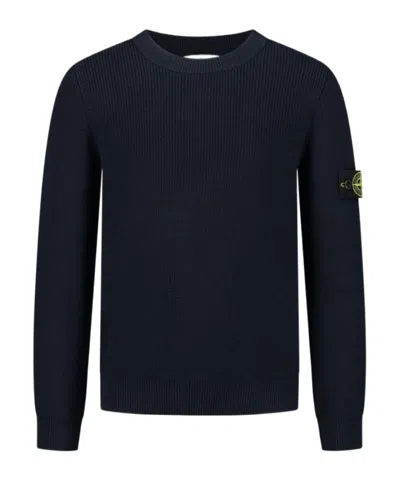 STONE ISLAND STONE ISLAND JUNIOR COMPASS-BADGE CREWNECK JUMPER