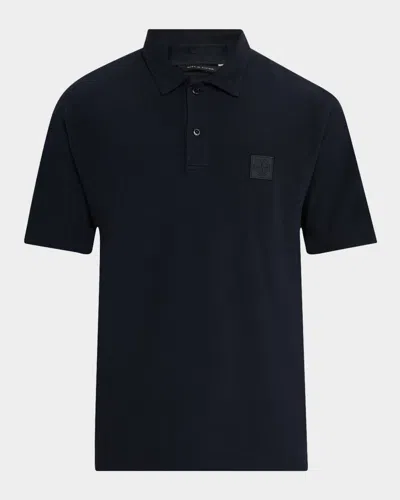 STONE ISLAND MEN'S GHOST CREPE COTTON POLO SHIRT