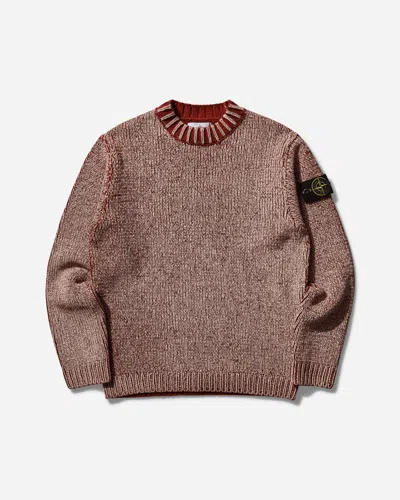 STONE ISLAND MEN S COTTON CHENILLE SWEATER COPPER