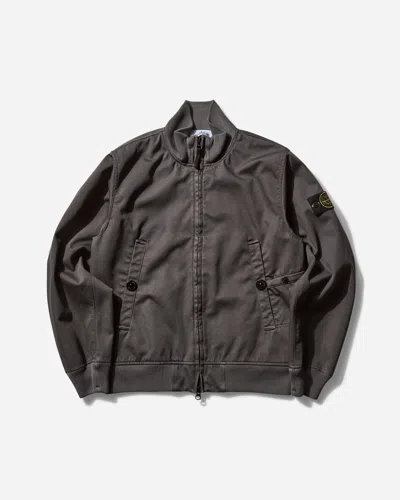 STONE ISLAND Men s Raso Gommato 3L Bomber Jacket Charcoal