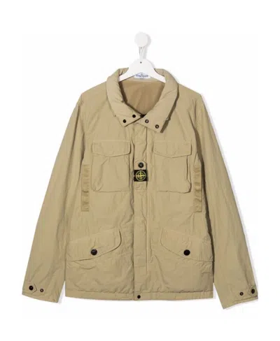 STONE ISLAND TEEN NASLAN LIGHT ZIPPED JACKET