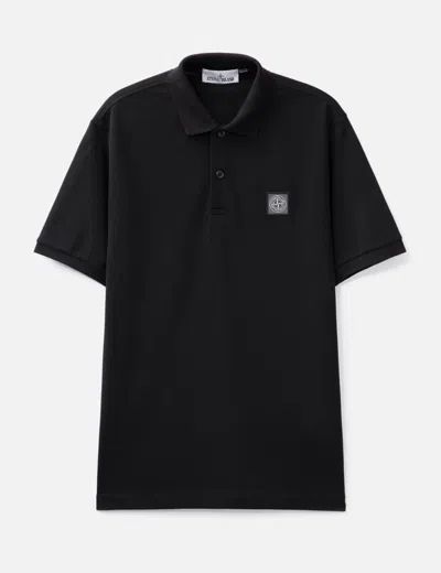 STONE ISLAND ORGANIC COTTON PIQUE POLO SHIRT