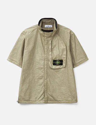 STONE ISLAND ORGANIC LOOK NYLON SHIRT
