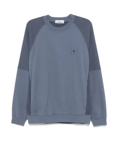 STONE ISLAND STONE ISLAND LOGO PATCH CREWNECK SWEATSHIRT