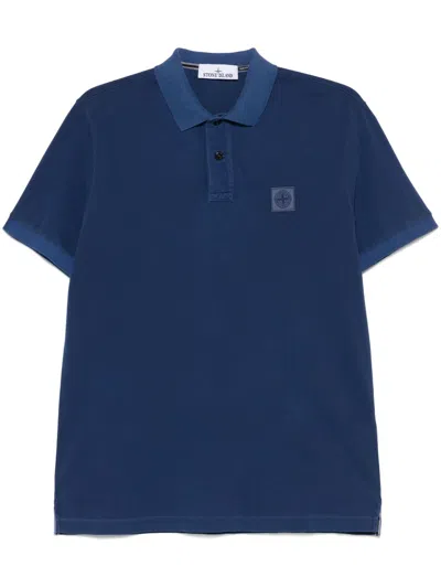 STONE ISLAND PIQUÉ-WEAVE POLO SHIRT
