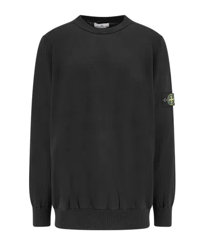 STONE ISLAND STONE ISLAND COMPASS PATCH CREWNECK JUMPER