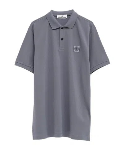 STONE ISLAND STONE ISLAND LOGO PATCH SHORT-SLEEVED POLO SHIRT