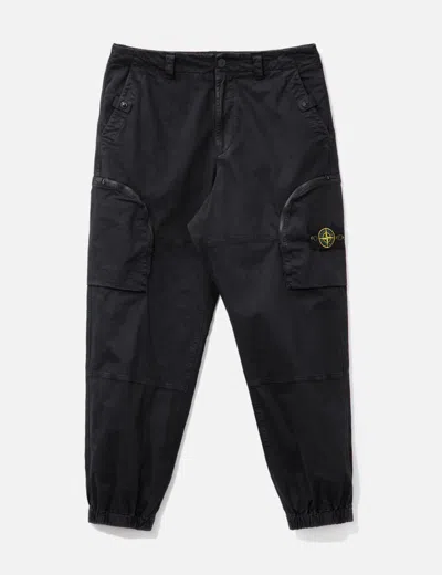 STONE ISLAND STRETCH ORGANIC CARGO SWEATPANTS