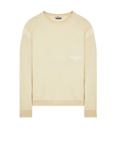 STONE ISLAND STONE ISLAND SWEATSHIRT BEIGE COTTON
