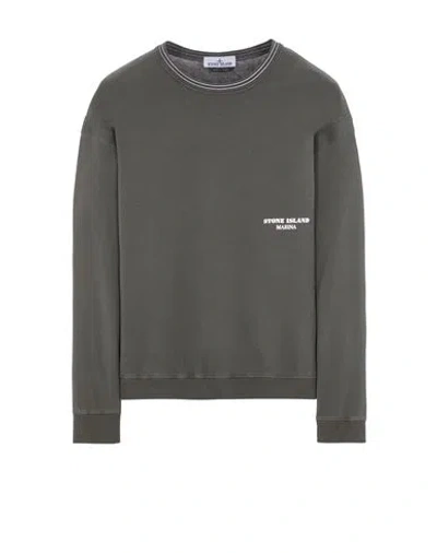 STONE ISLAND STONE ISLAND SWEATSHIRT GREY COTTON