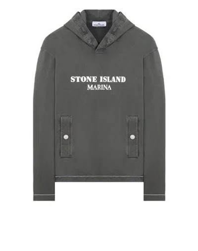 STONE ISLAND STONE ISLAND SWEATSHIRT GRAY COTTON