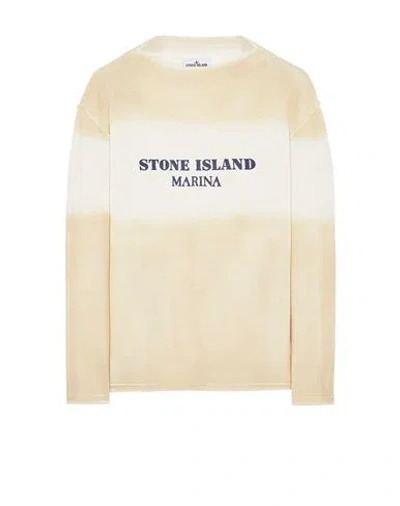 STONE ISLAND STONE ISLAND TRICOT BEIGE COTON