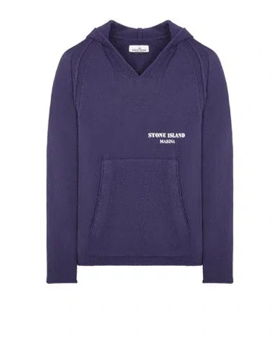 STONE ISLAND STONE ISLAND TRICOT BLEU COTON