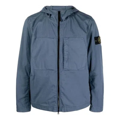 STONE ISLAND STONE ISLAND Twill Stretch TC Hooded Jacket 'Dark Blue'