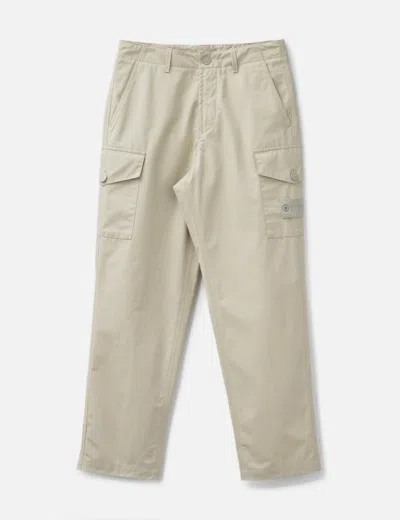 STONE ISLAND WEATHERPROOF COTTON CANVAS CARGO PANTS
