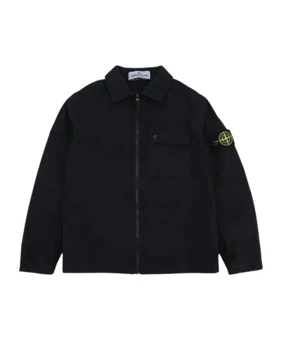 STONE ISLAND ZIP-UP SHIRT JACKET
