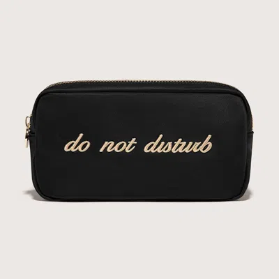 STONEY CLOVER LANE DO NOT DISTURB EMBROIDERED SMALL POUCH