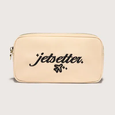 STONEY CLOVER LANE JETSETTER EMBROIDERED SMALL POUCH