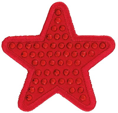 STONEY CLOVER LANE RED SPARKLE STAR PATCH